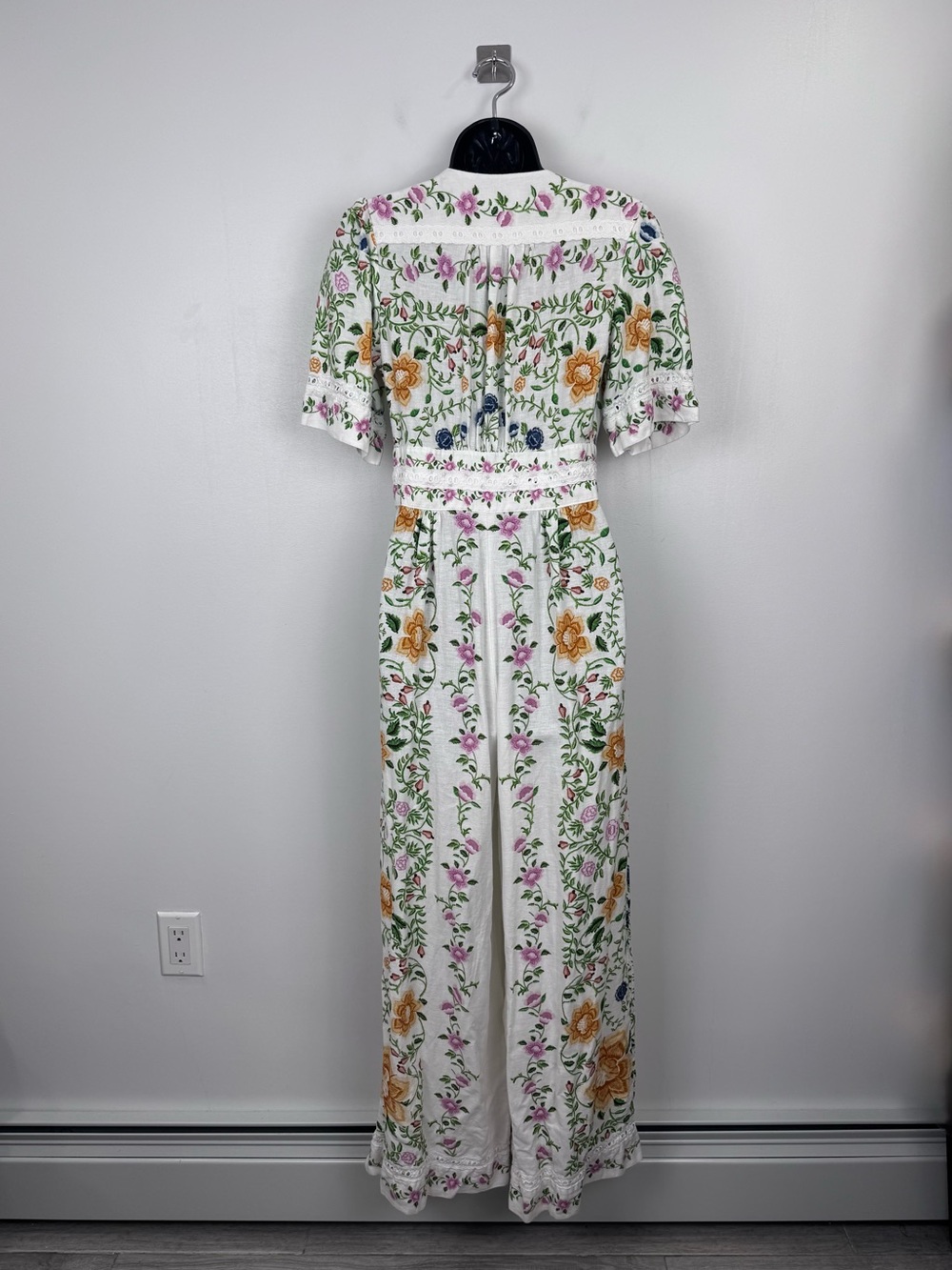 Farm Rio Women Folk Floral Jumpsuit Size Small - Picture 3 of 8